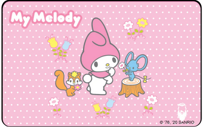 Sticker My Melody tarjeta